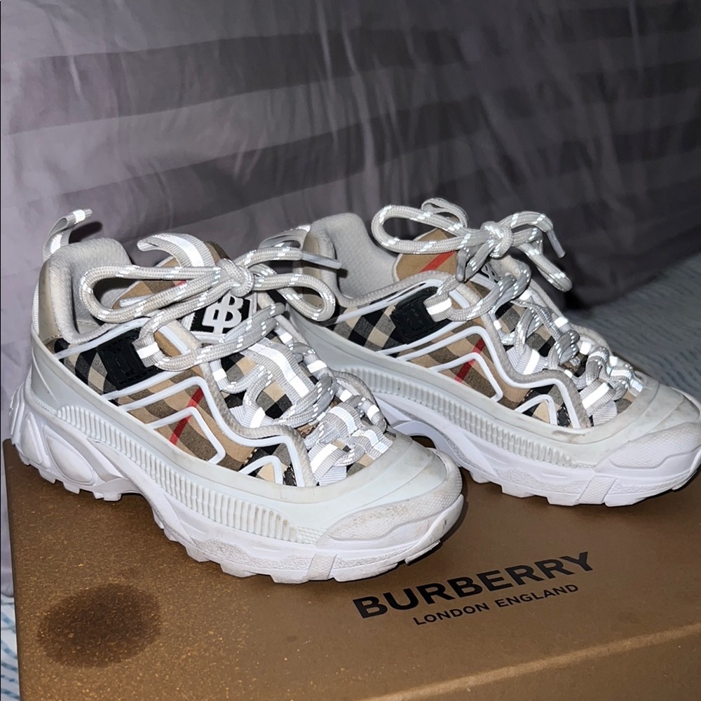 Burberry Multicolor Check Sneakers